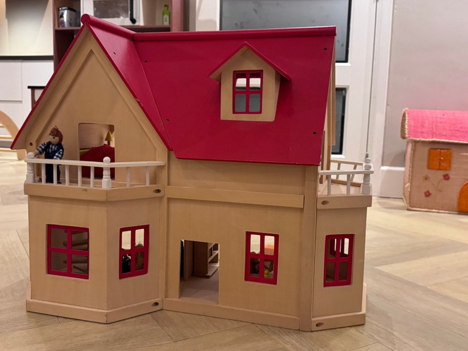 Goki poppenhuis, Kinderen en Baby's, Ophalen, Zo goed als nieuw, Poppenhuis