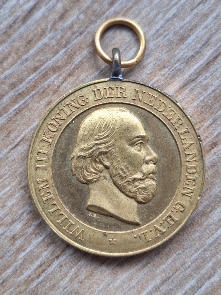 Atjeh-medaille 1873-1874 (zonder lint) (KNIL – Indie), Ophalen of Verzenden, Overige materialen, Nederland
