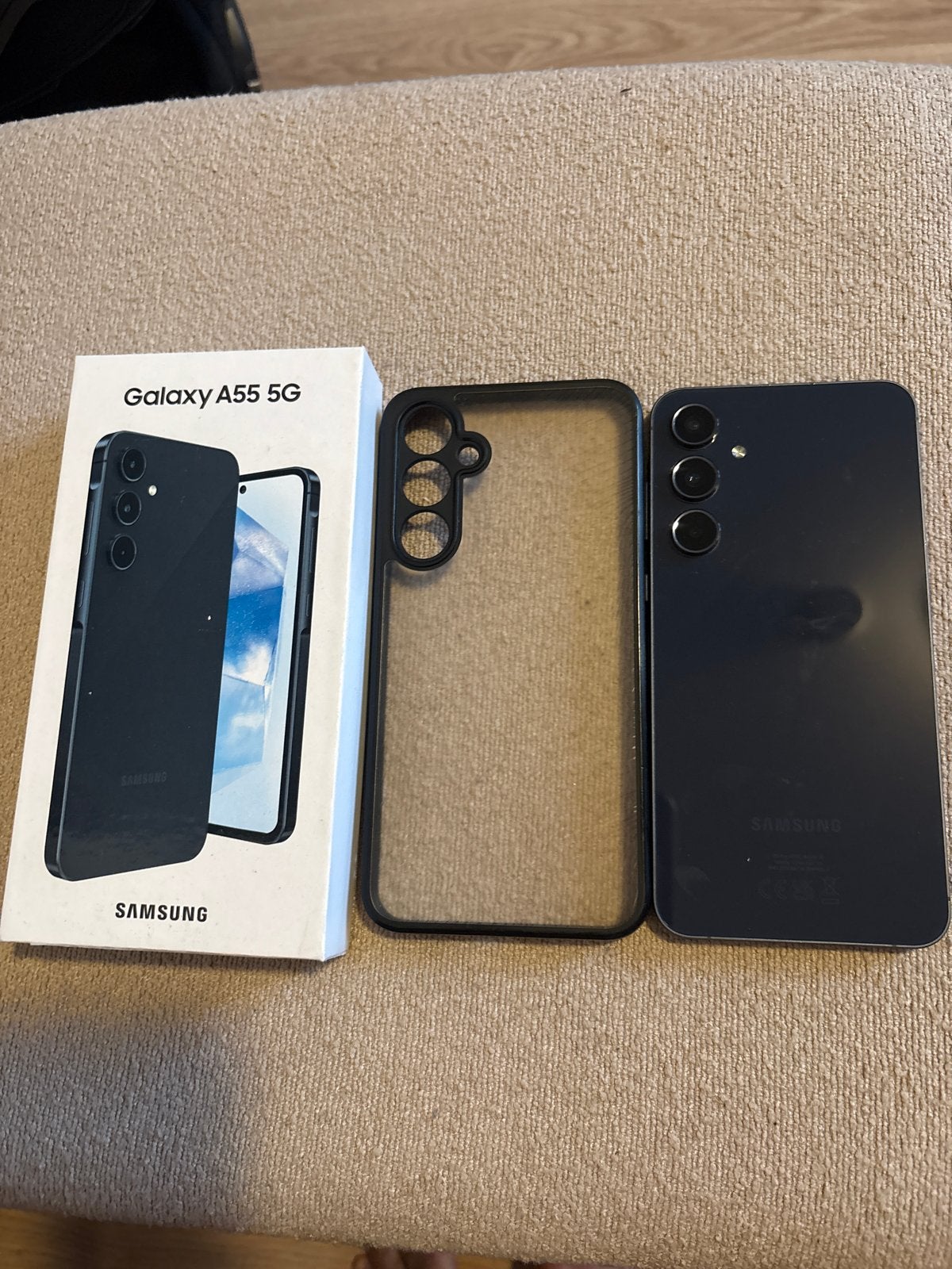 Samsung A55 5G - Zo goed als nieuw met doos en kabel, Telecommunicatie, Ophalen, Blauw, Touchscreen, Zo goed als nieuw