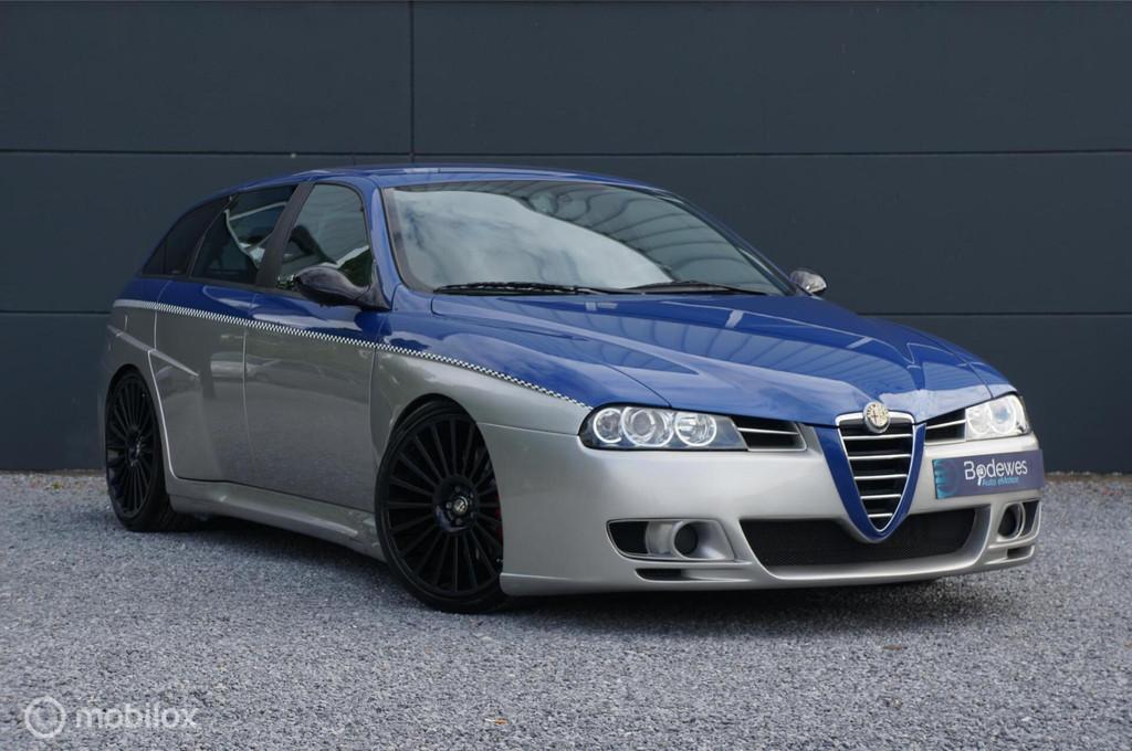 Alfa Romeo 156 Sportwagon 3.2 V6 GTA AM Autodelta Unique !, Auto's, Alfa Romeo, Voorwielaandrijving, Gebruikt, Zwart, Handgeschakeld