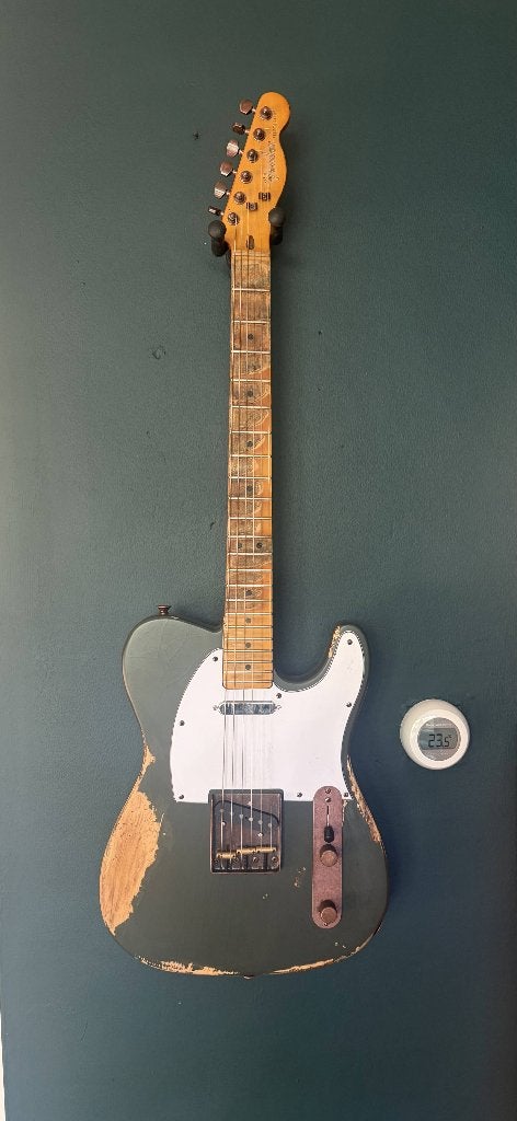Fender Telecaster Heavy Relic – handgebouwd door Moto Adonis, Ophalen, Gebruikt, Solid body, Fender