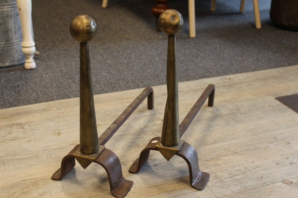 Brocante - Oude haard-bokken!, Ophalen of Verzenden, Gebruikt, Inzethaard, Houthaard