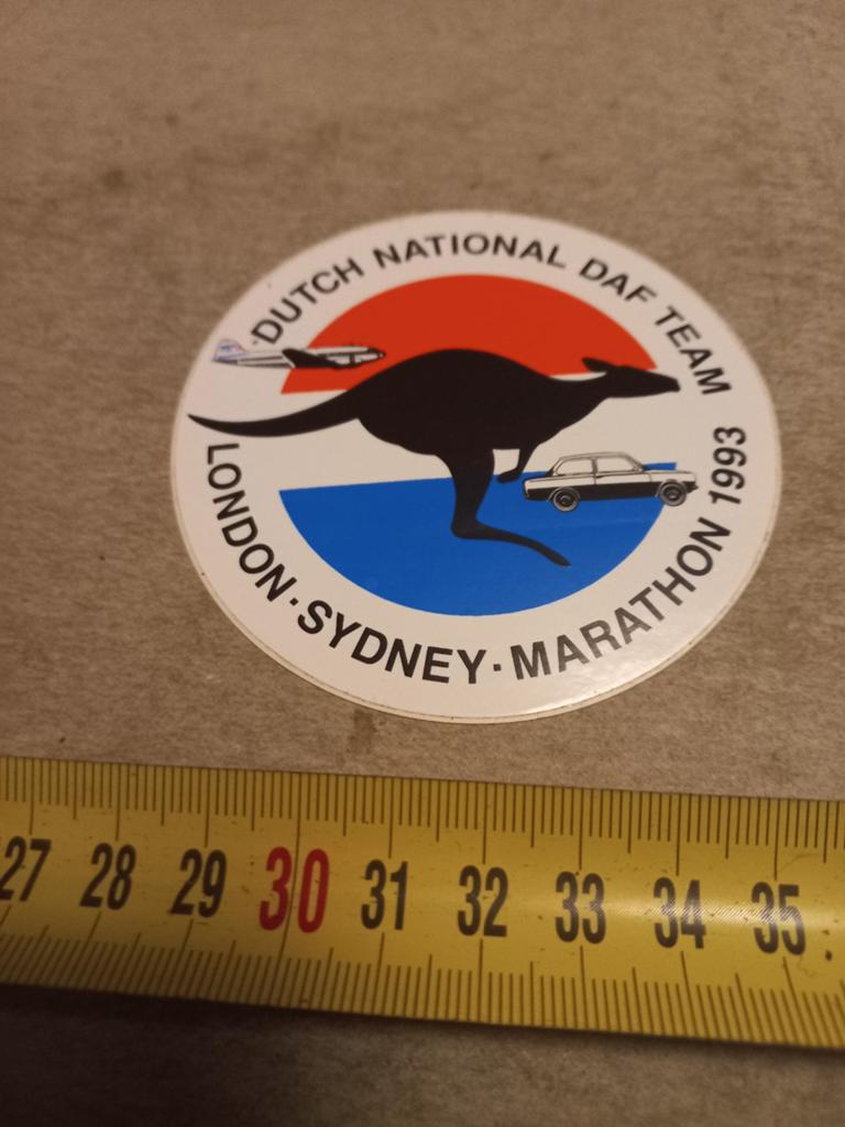 Dutch national daf team Londen Sydney marathon 93, Verzamelen, Ophalen of Verzenden, Zo goed als nieuw