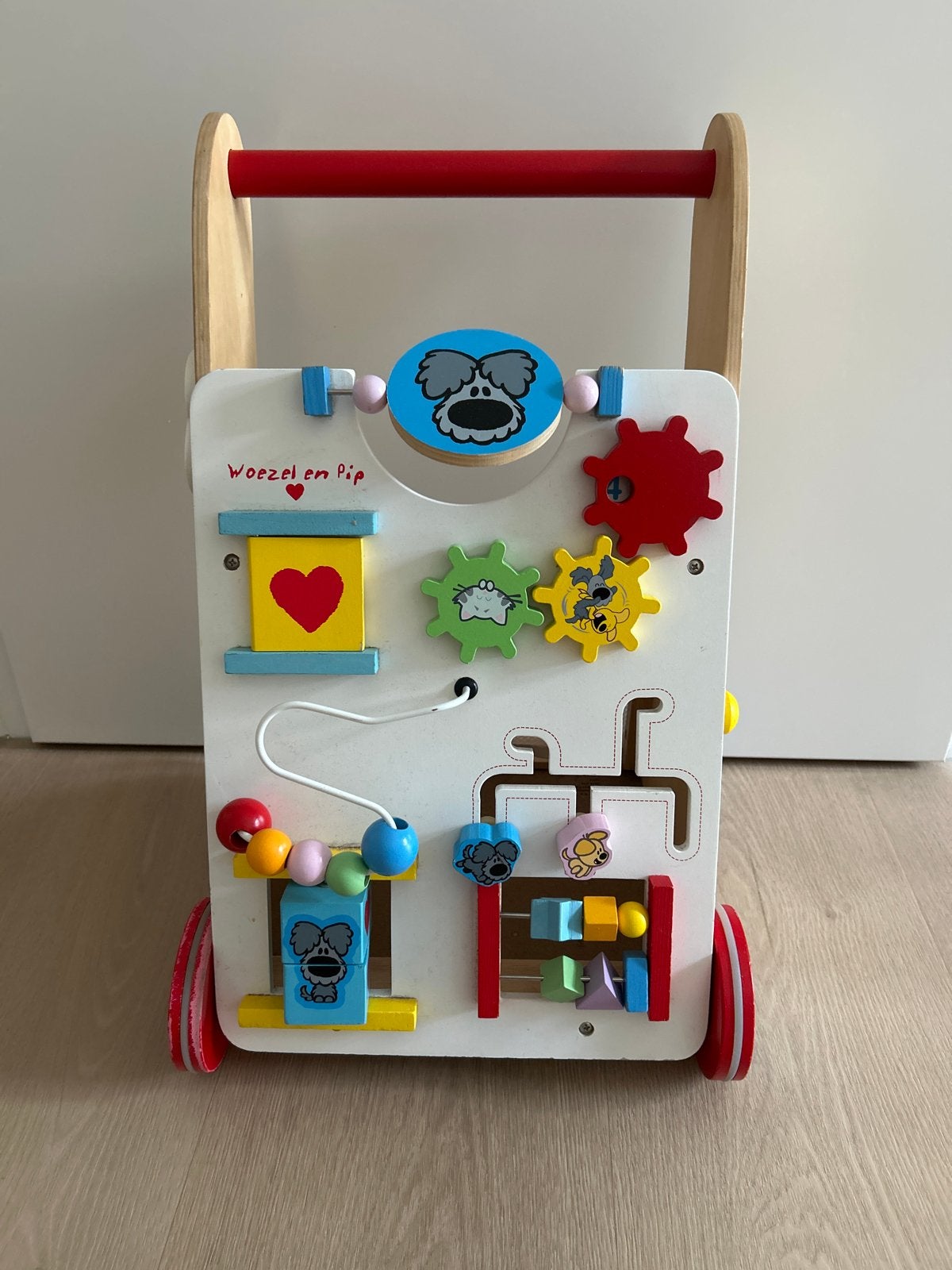 Woezel en Pip loopkarretje met activiteitenpaneel, Ophalen, Gebruikt, Overige typen, Met wieltjes