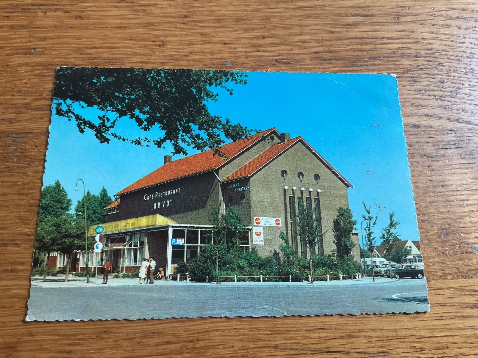 V637 Volendam Restaurant Theater Coca Cola Amstel bier, Ophalen of Verzenden, 1960 tot 1980, Noord-Holland
