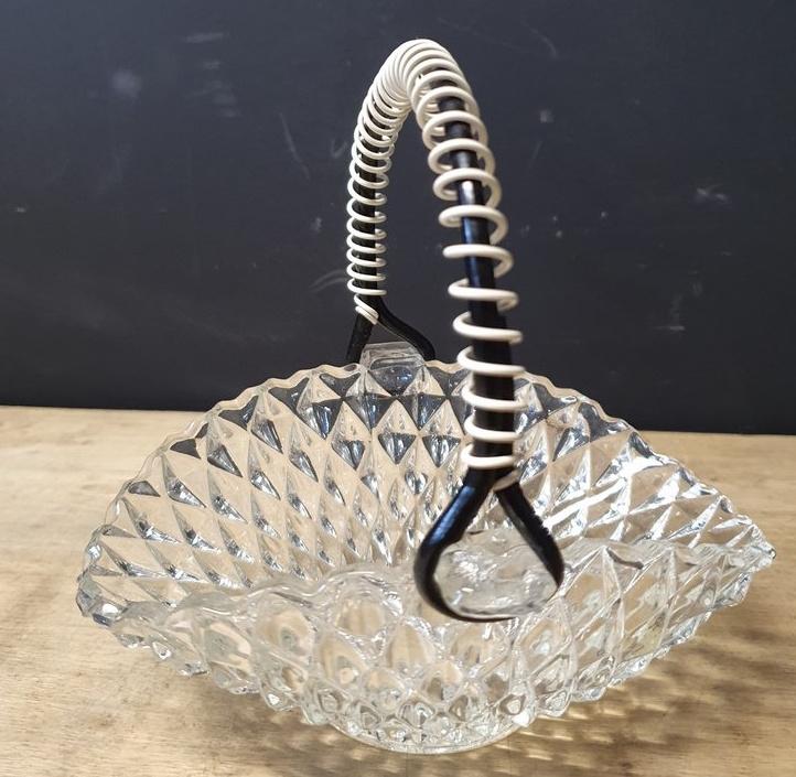 1515 vintage glazen persglas glas kristal bonbonniere, Ophalen of Verzenden, Glas, Overige stijlen, Glas of Glazen