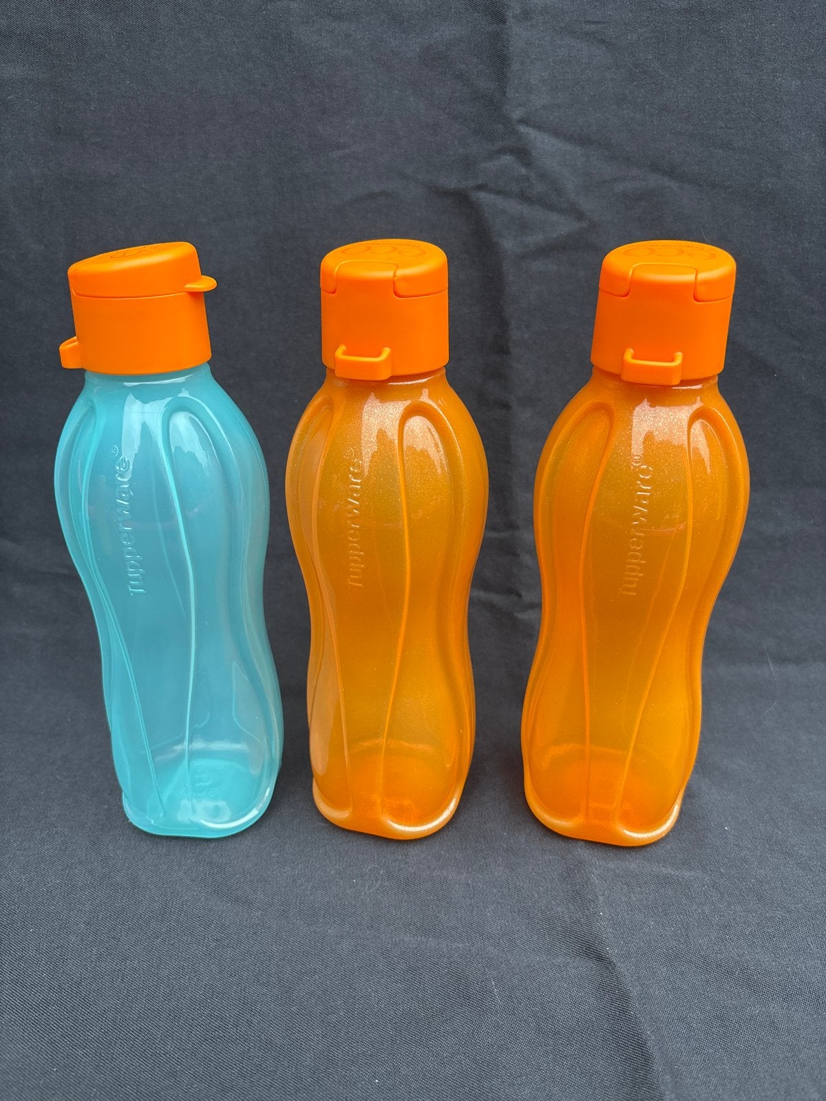 Tupperware Ecofles Oranje Glitter - €9,95 per stuk, Nieuw, Oranje, Ophalen of Verzenden, Drinkfles