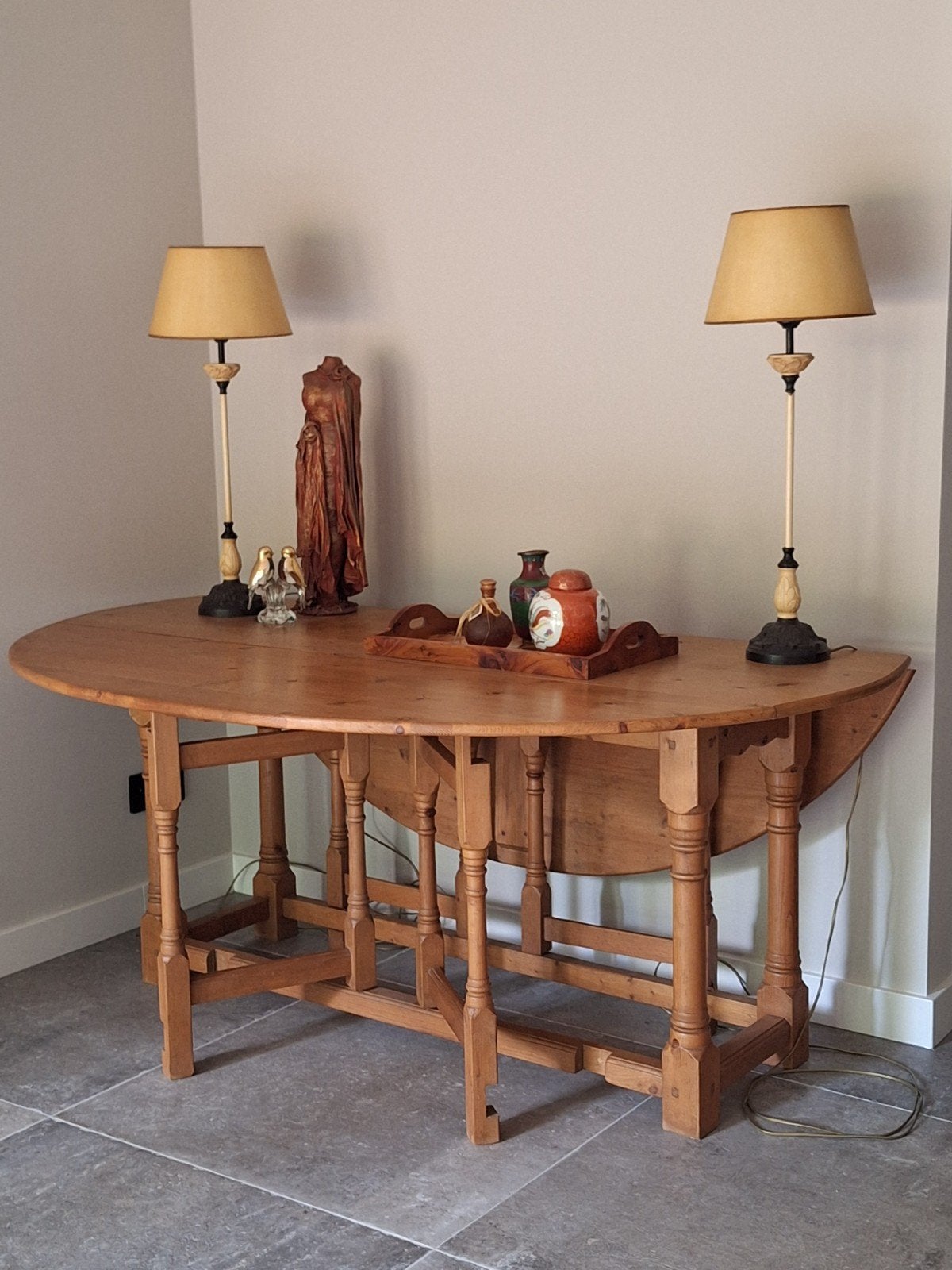 Grenen gateleg tafel - inklapbaar, 170x140, Huis en Inrichting, Tafels | Eettafels, Ophalen, 150 tot 200 cm, 150 tot 200 cm, Grenenhout