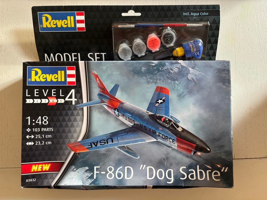 Revell F-86D "Dog Sabre" Model Set - Schaal 1:48, Verzenden, Revell, Nieuw, Groter dan 1:72