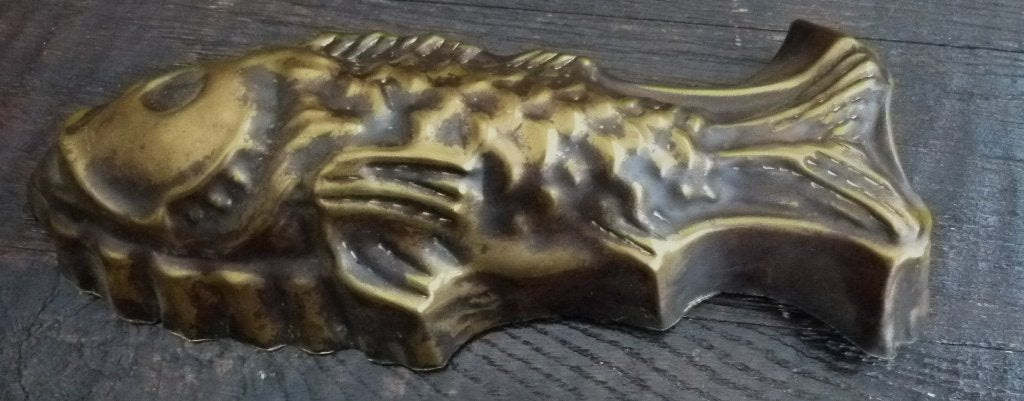 antieke koperen vis, Antiek en Kunst, Ophalen of Verzenden, Koper