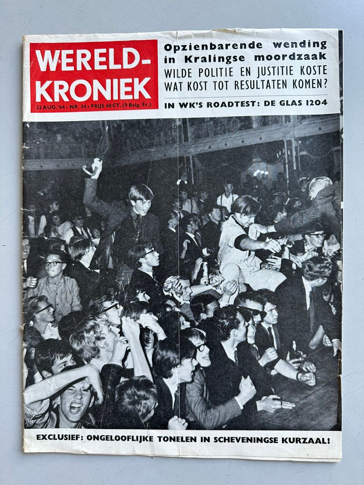 Wereld-Kroniek / Rolling Stones in de Kurzaal Scheveningen, Ophalen of Verzenden, Gebruikt, Boek, Tijdschrift of Artikel