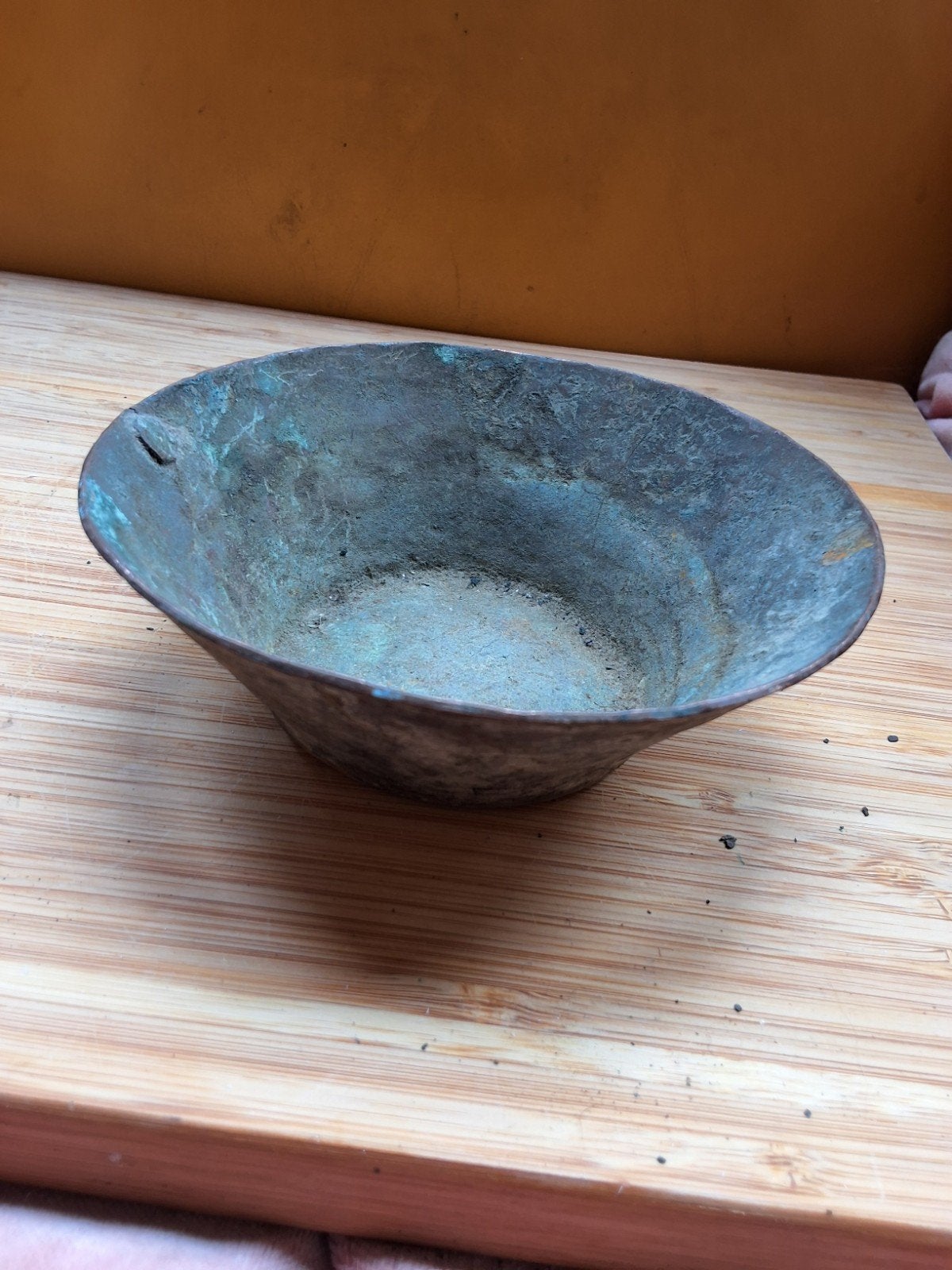 Antieke maatbeker  2x nepal ca 19e eeuw orgineel ca 12 cm, Ophalen of Verzenden