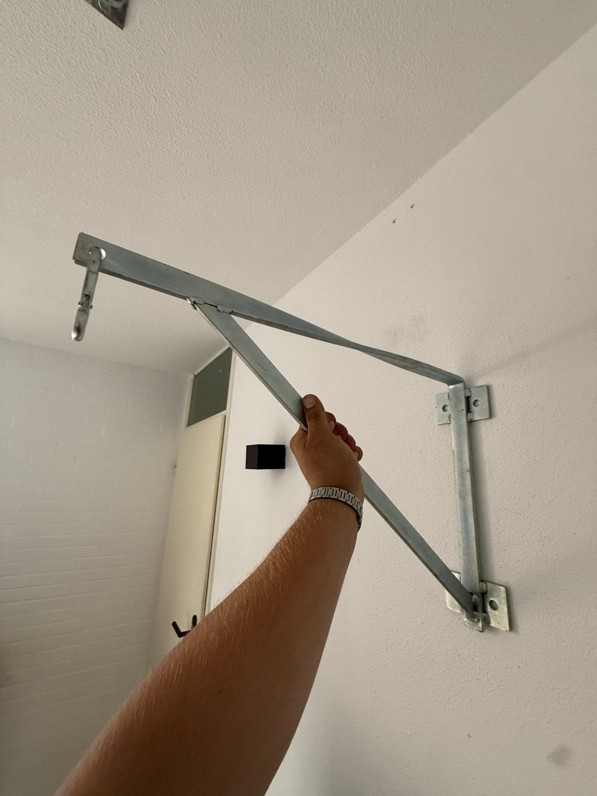 Boksbeugel metalen wandbeugel voor bokszak., Ophalen of Verzenden, Gebruikt