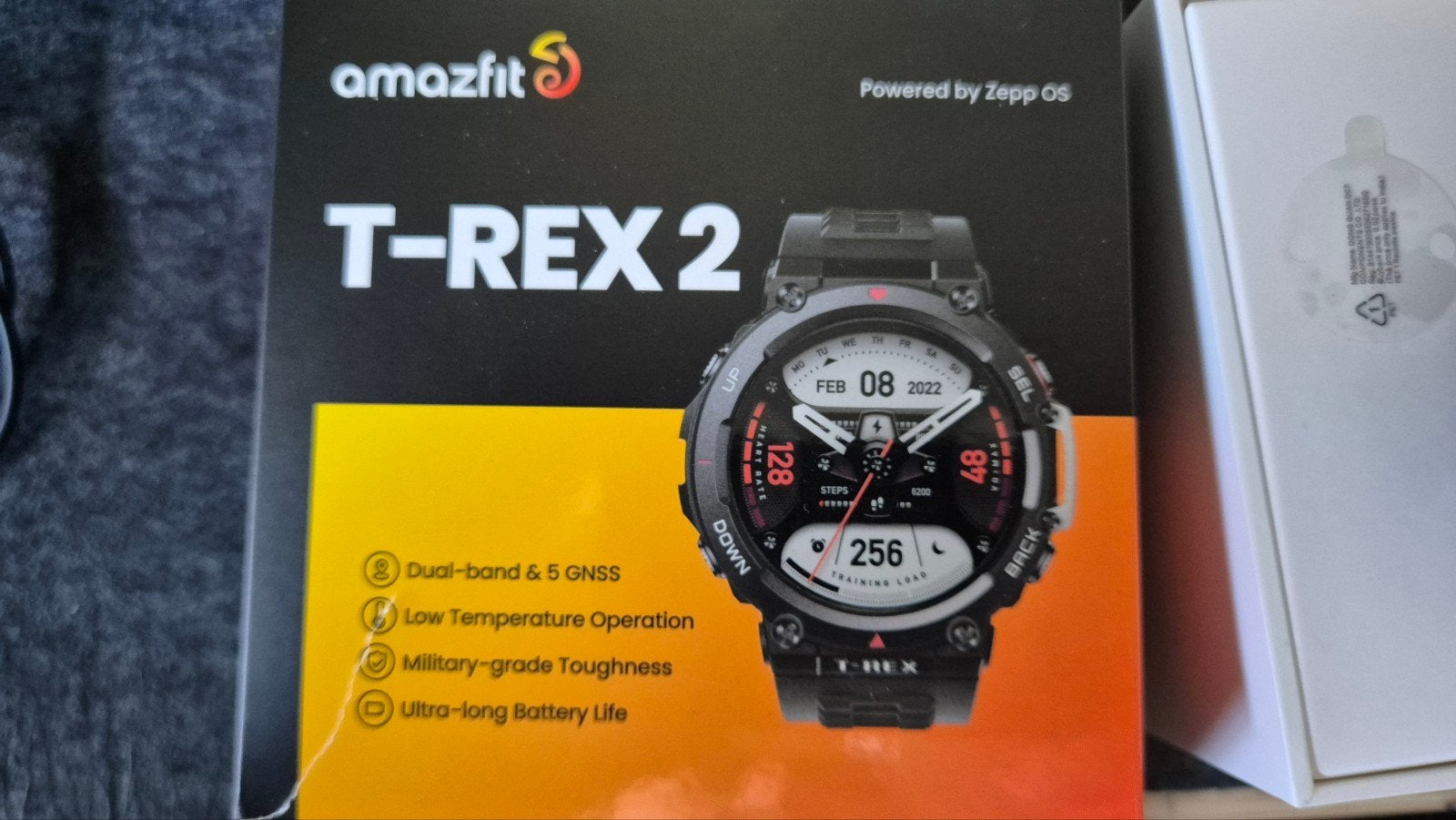 Amazfit T-rex 2 - GPS, lange batterijduur, met doos, Ophalen of Verzenden