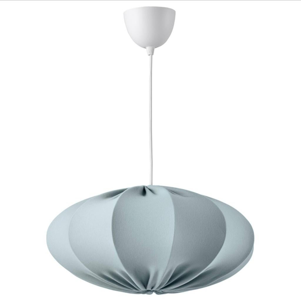 Ikea lamp turkoois Inclusief pendel & lampje, Ophalen of Verzenden, Zo goed als nieuw, Stof, Minder dan 50 cm