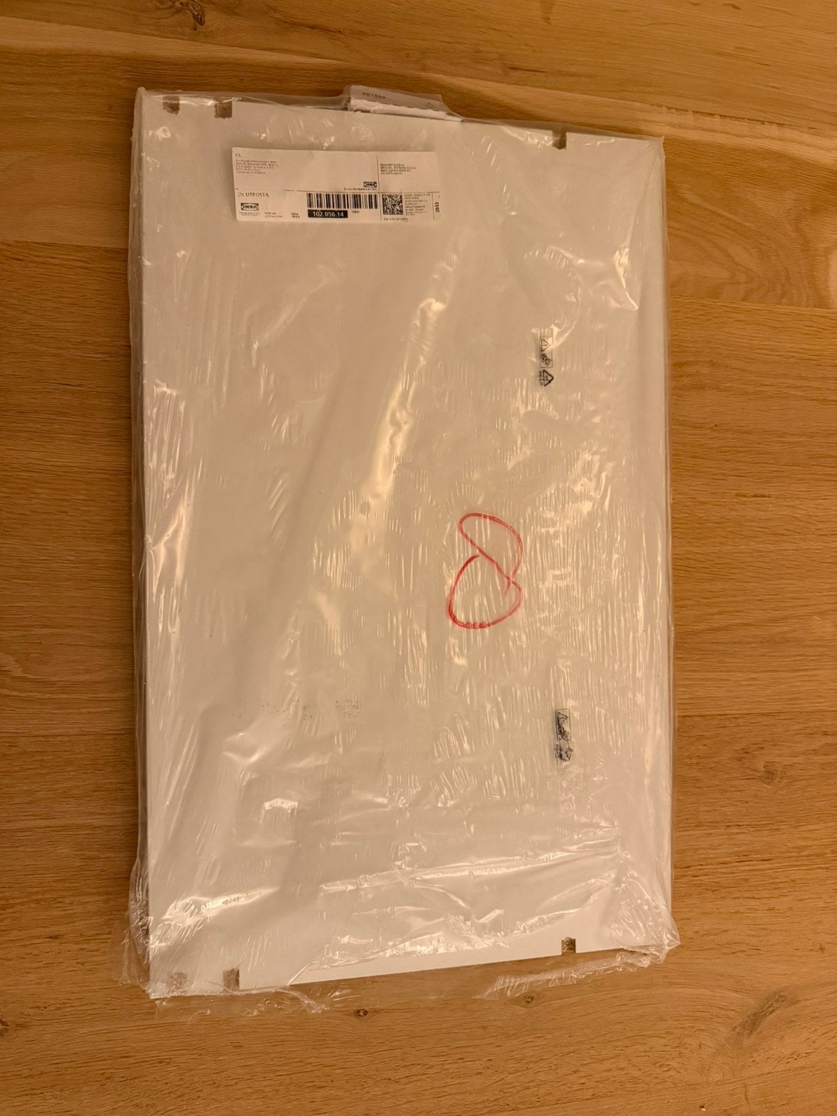 Ikea metod utrusta plank 60x37 cm, Ophalen, Wit, Nieuw, 50 tot 100 cm