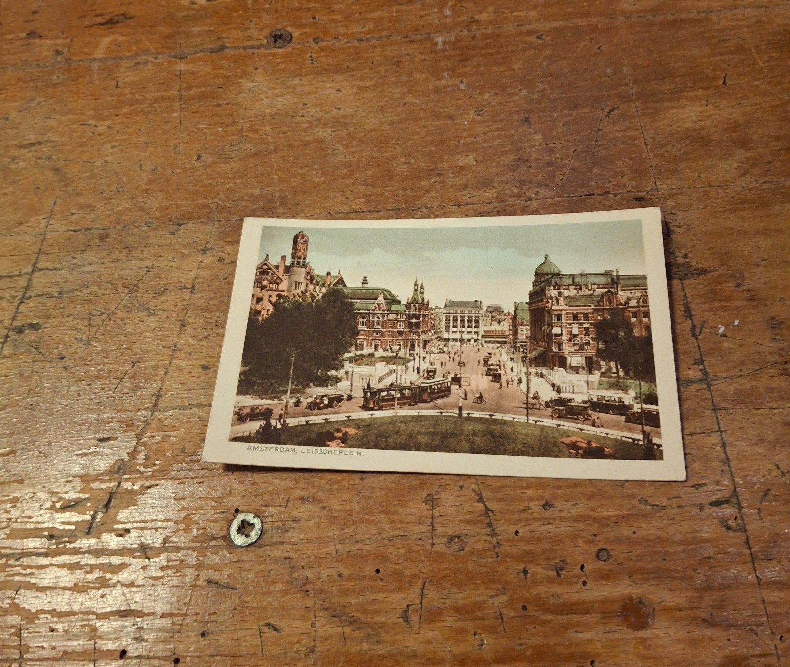 Oude Ansichtkaart Amsterdam Leidseplein (voor 1920), Verzamelen, Ophalen of Verzenden, Voor 1920, Ongelopen, Noord-Holland