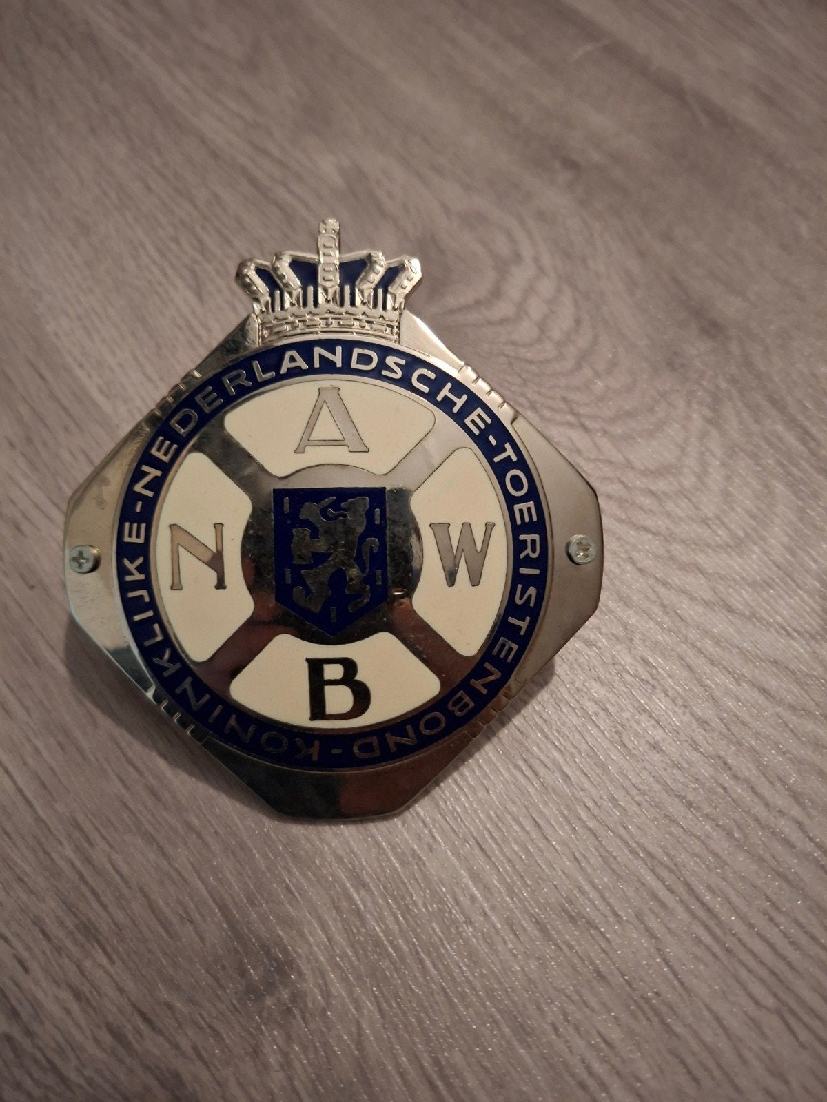 Oude ANWB Auto Badge - Koninklijke Nederlandse Toeristenbond, Ophalen of Verzenden