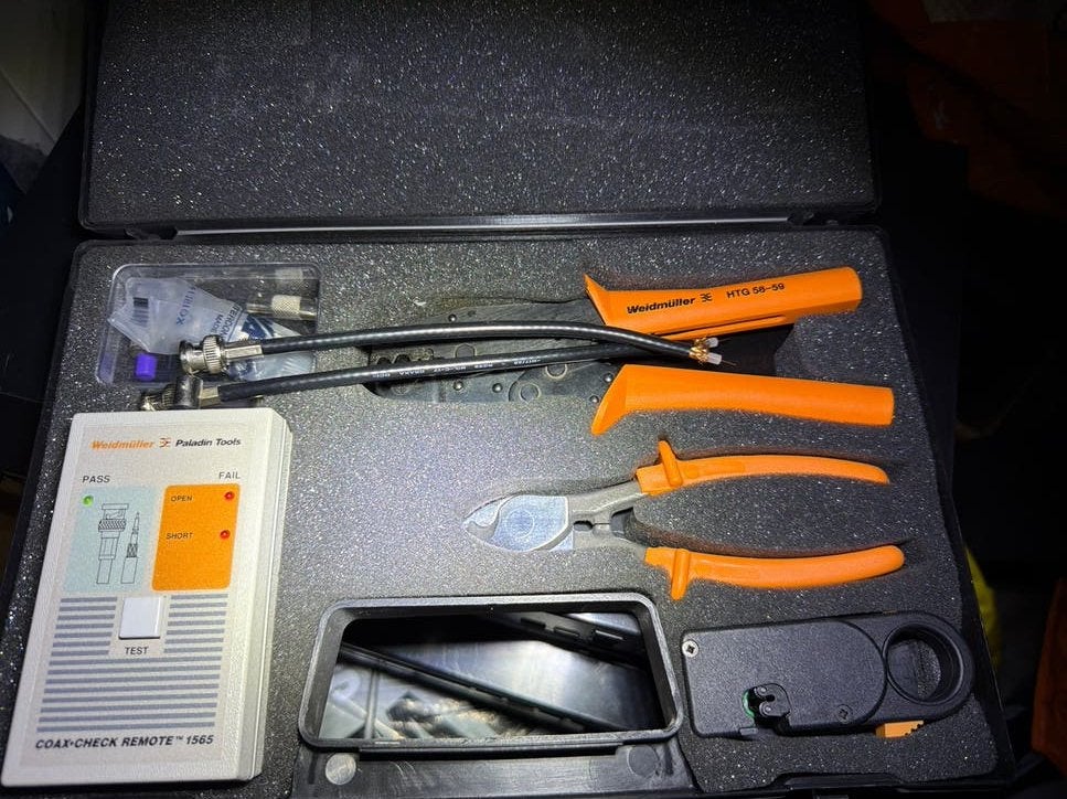 Weidmüller Coax Check 1560 Gereedschapset, Ophalen, Zo goed als nieuw, Gereedschapsset, Overige merken