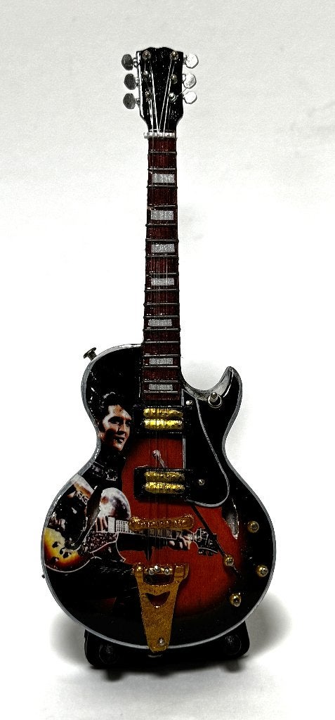 Elvis Presley foto miniatuur gitaar 15cm mini guitar decor, Info@deconoord.nl, Deco Noord, Nieuw, Ophalen of Verzenden