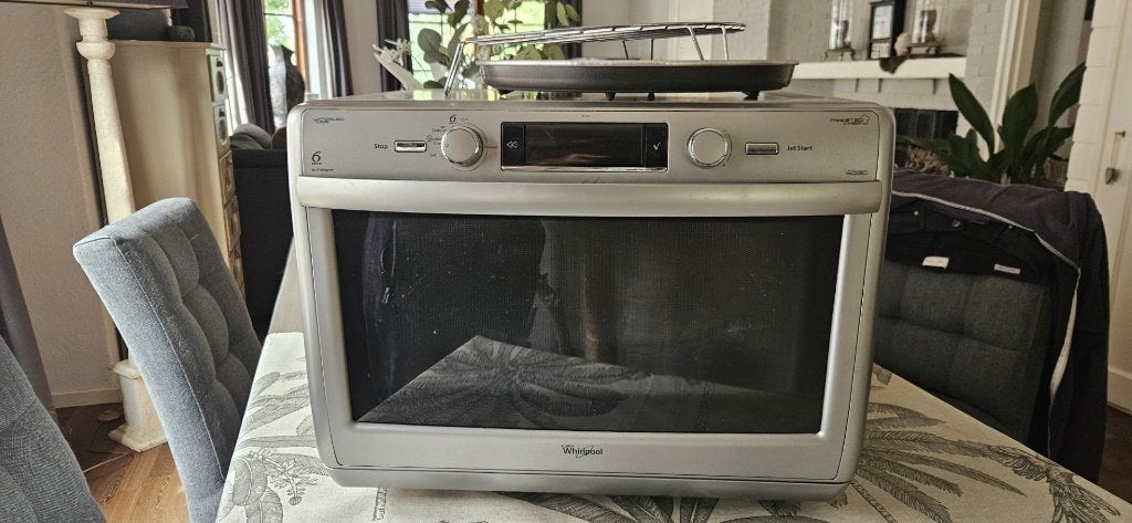 combi magnetron whirlpool, Witgoed en Apparatuur, Ophalen, Combimagnetron, Vrijstaand, Gebruikt