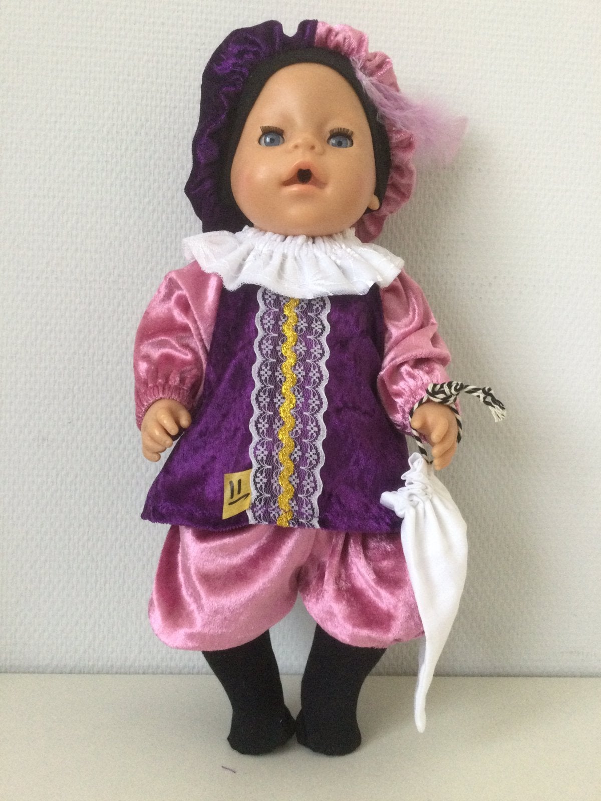 Poppenkleertjes babypop 43 cm babyborn pop 43 cm Piet, Ophalen of Verzenden, Nieuw, Babypop