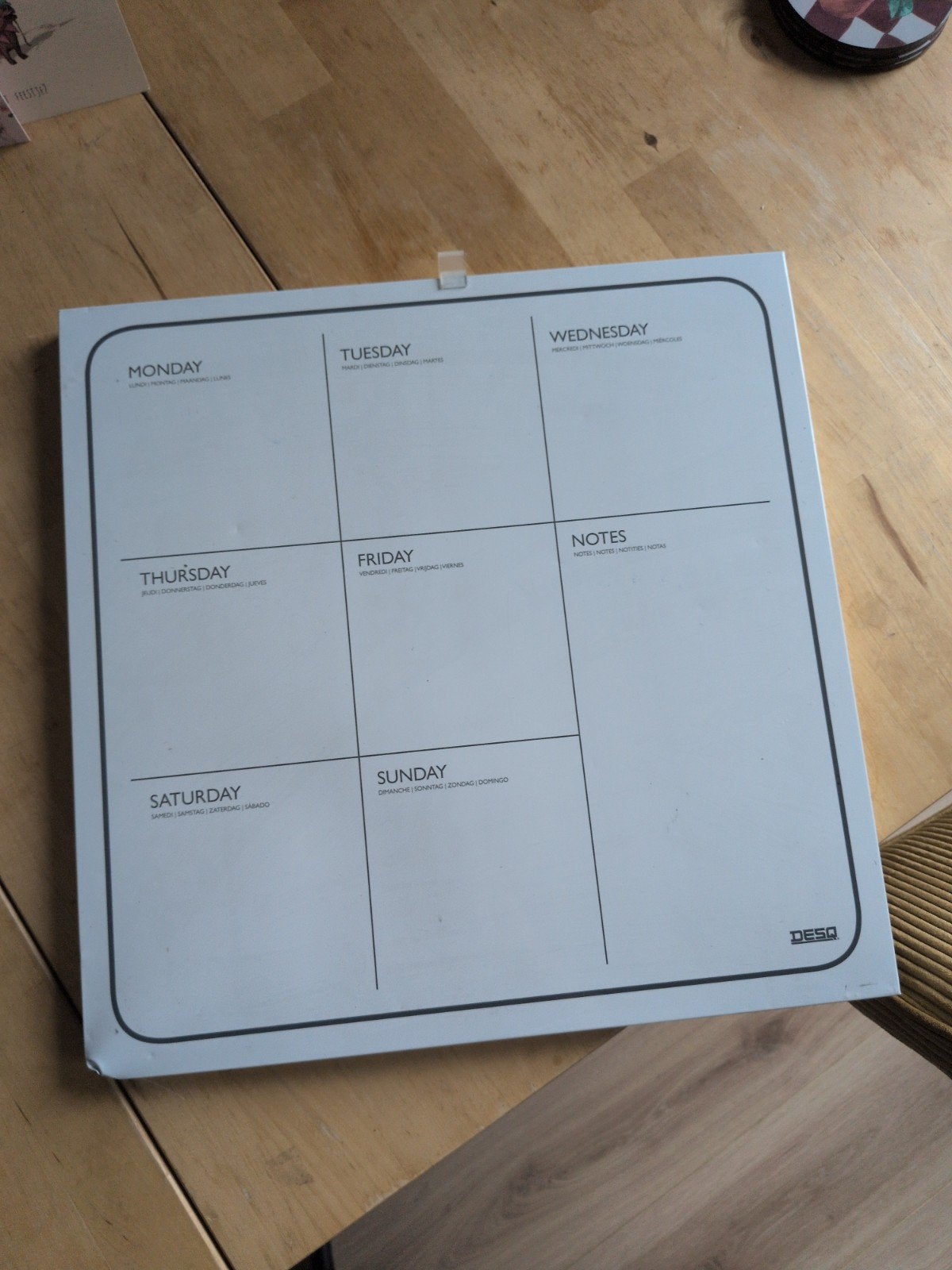 whiteboard weekplanner, Ophalen, Gebruikt, Magneetbord