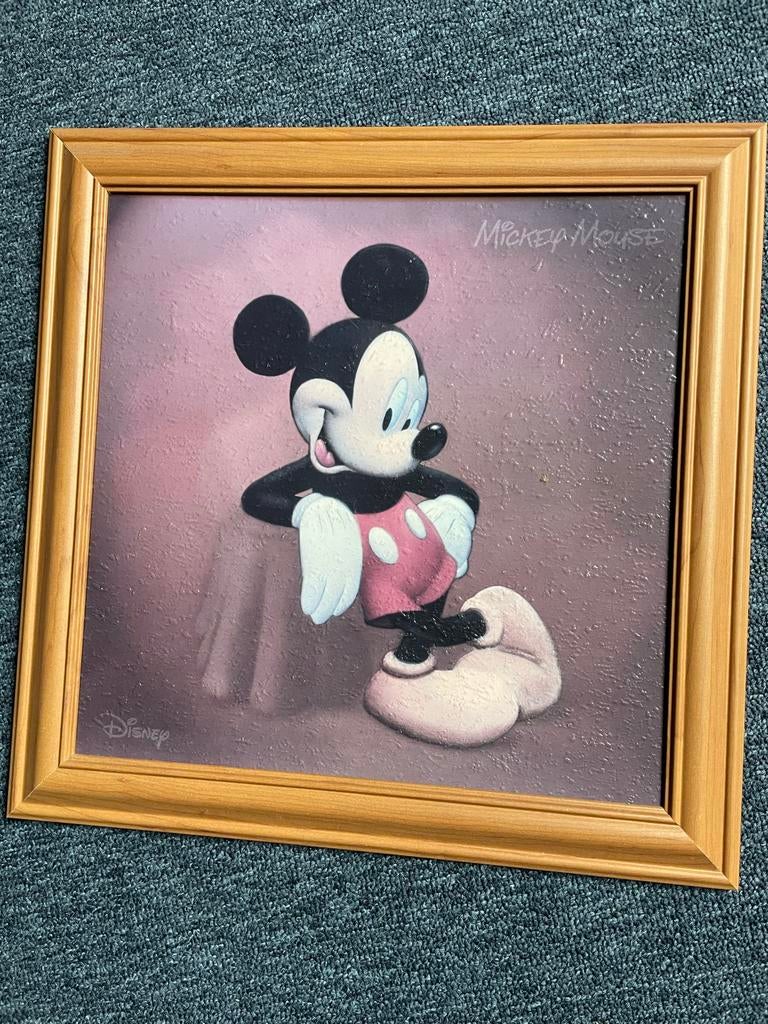 Mickey Mouse Schilderij - Disney Kunst aan de Muur, Verzamelen, Disney, Ophalen, Mickey Mouse, Zo goed als nieuw, Overige typen