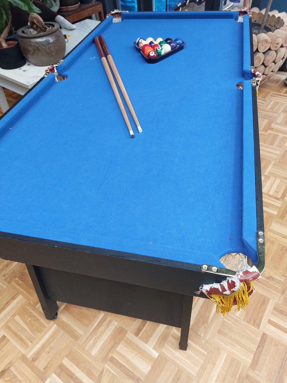 Opvouwbare Pooltafel 1.83x0.92m - Gebruikt, Ophalen of Verzenden, Gebruikt, Pooltafel