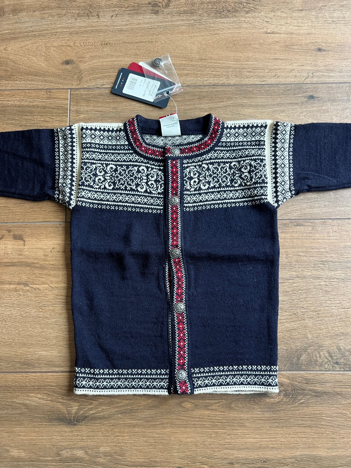 Dale of Norway Wergeland Noors wollen vest (kids jacket) - N, Ophalen of Verzenden, Nieuw, Jongen of Meisje, Trui of Vest