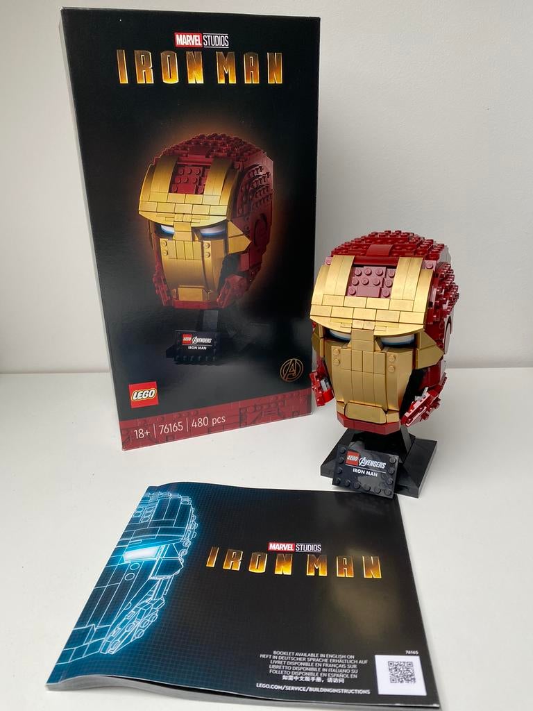 Lego 76165 Iron Man Masker compleet, Kinderen en Baby's, Speelgoed | Duplo en Lego, Ophalen of Verzenden, Zo goed als nieuw, Complete set