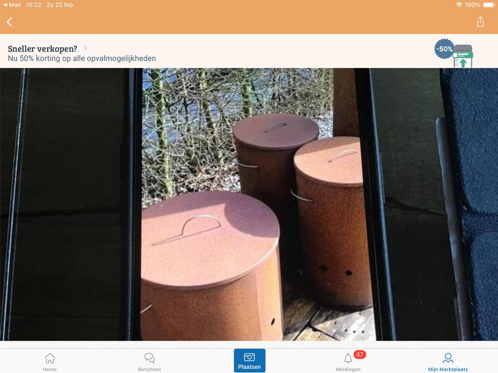 “CM2 “ CORTENSTALEN VUURTONNEN 2 maten “ NIEUW”, Ophalen of Verzenden, Zo goed als nieuw