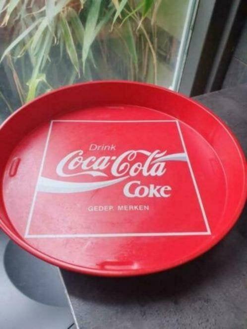 Vintage Coca-Cola dienblad - Rood, van metaal, horeca, Tuin en Terras, Ophalen of Verzenden, Zo goed als nieuw
