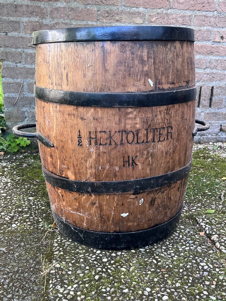 Hektoliter mud - Aardappelen - Houten vat, Ophalen