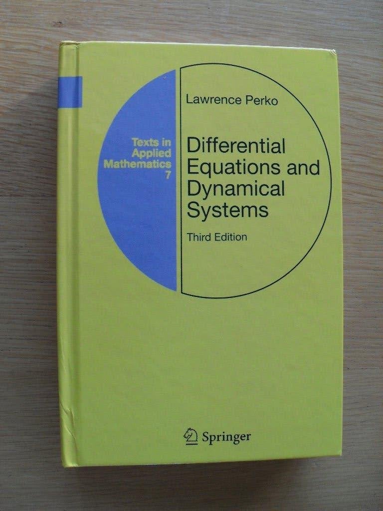 Differential Equations and Dynamical Systems van Perko, Ophalen of Verzenden, Gelezen