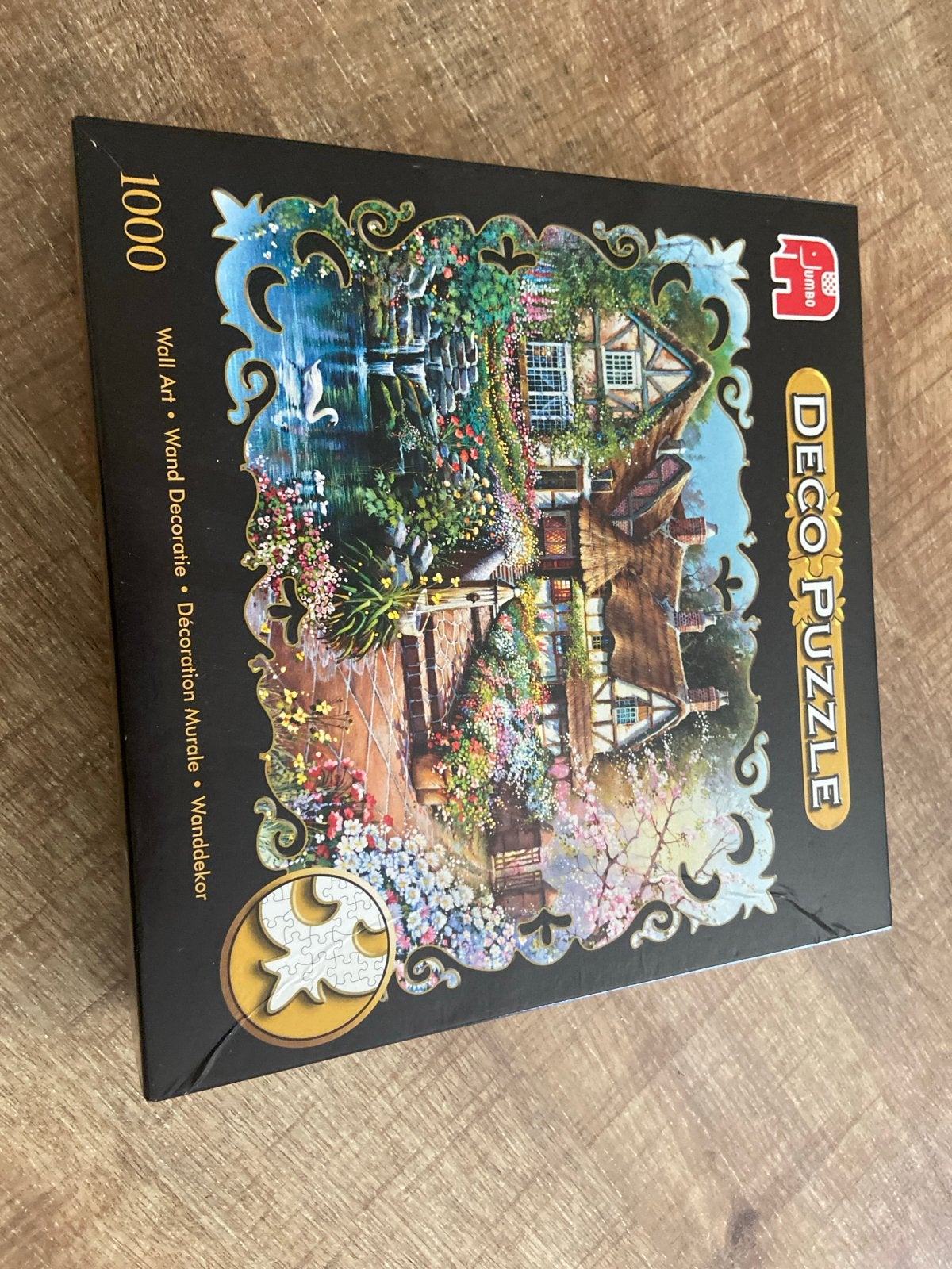 Jumbo Deco Puzzel 1000 stukjes - Cottage met tuin, Ophalen, 500 t/m 1500 stukjes, Gebruikt, Legpuzzel