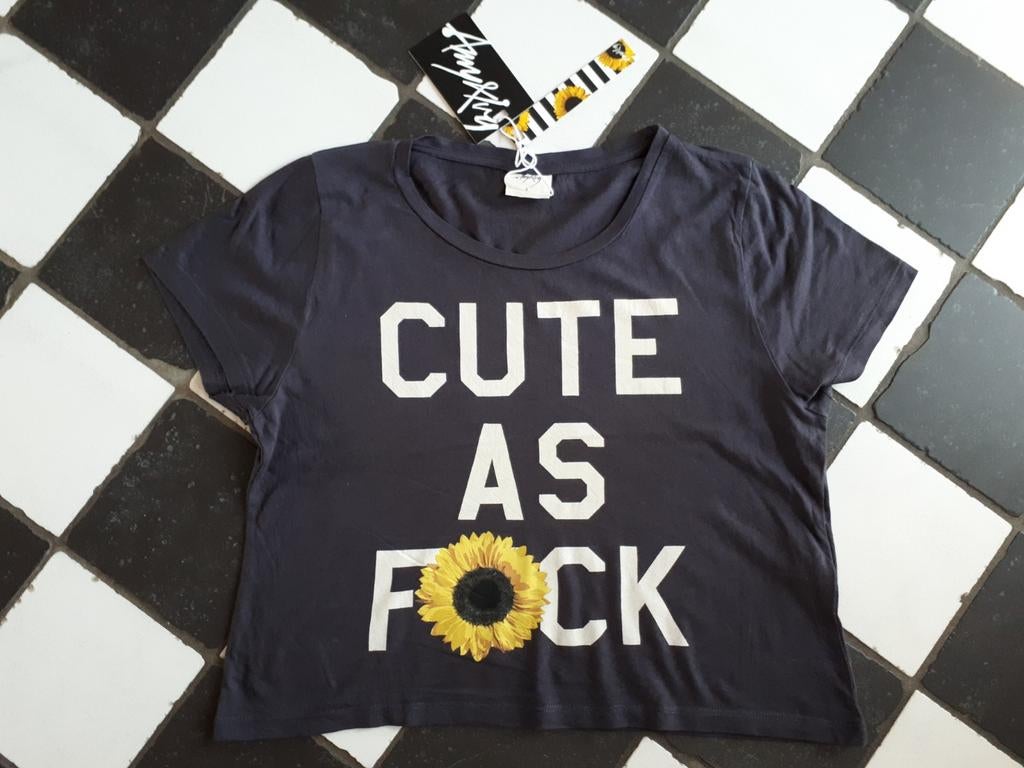 Amy & Ivy shirt top maat S nieuw met kaartjes Cute as F*ck, Kleding | Dames, Nieuw, Ophalen of Verzenden, Amy & Ivy, Korte mouw