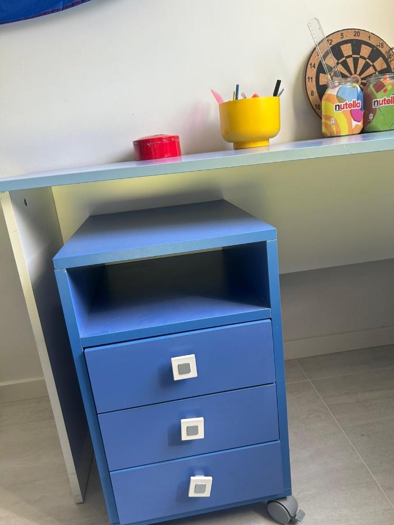 Bureau tiener kamer, Huis en Inrichting, Bureaus, Ophalen, Gebruikt, Hout, Schoolbureau