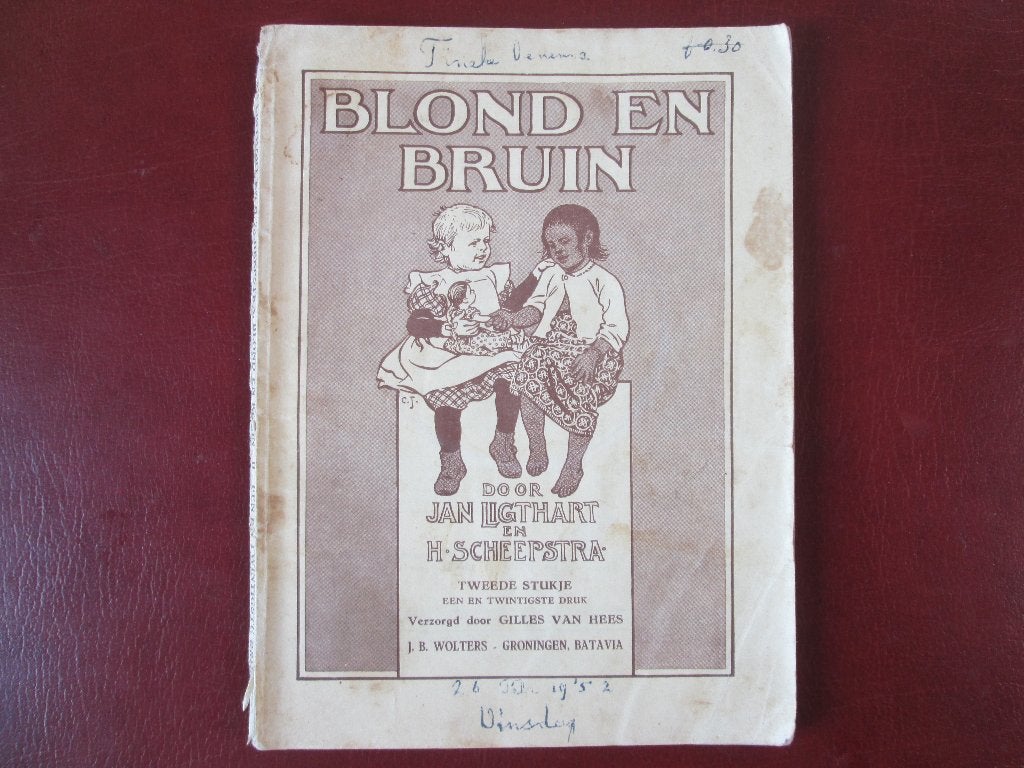 Blond en Bruin, 2e stukje, door J. Ligthart en H. Scheepstra, Boeken, Schoolboeken, Gelezen, Nederlands, Overige niveaus, Ophalen of Verzenden