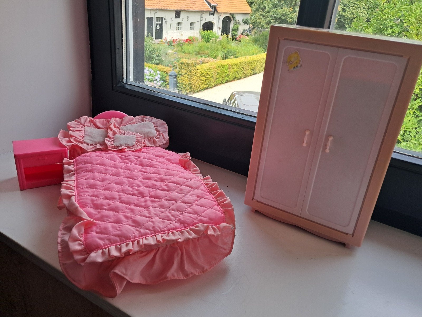 Barbie Vintage slaapkamer jaren '80, Ophalen of Verzenden, Zo goed als nieuw, Poppenhuis