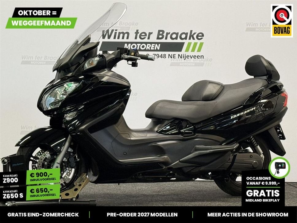 Suzuki Burgman 650 Executive (bj 2013) 19,348 km, Motoren, Motorrijbewijs A, Bedrijf, Meer dan 35 kW, Onbekend