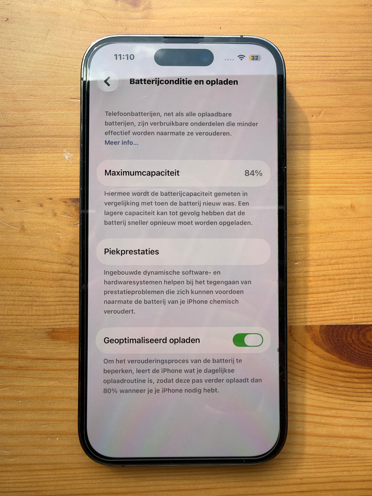 Foto 10 van iPhone 14 Pro 128 GB Paars - 84% batterij, onbeschadigd