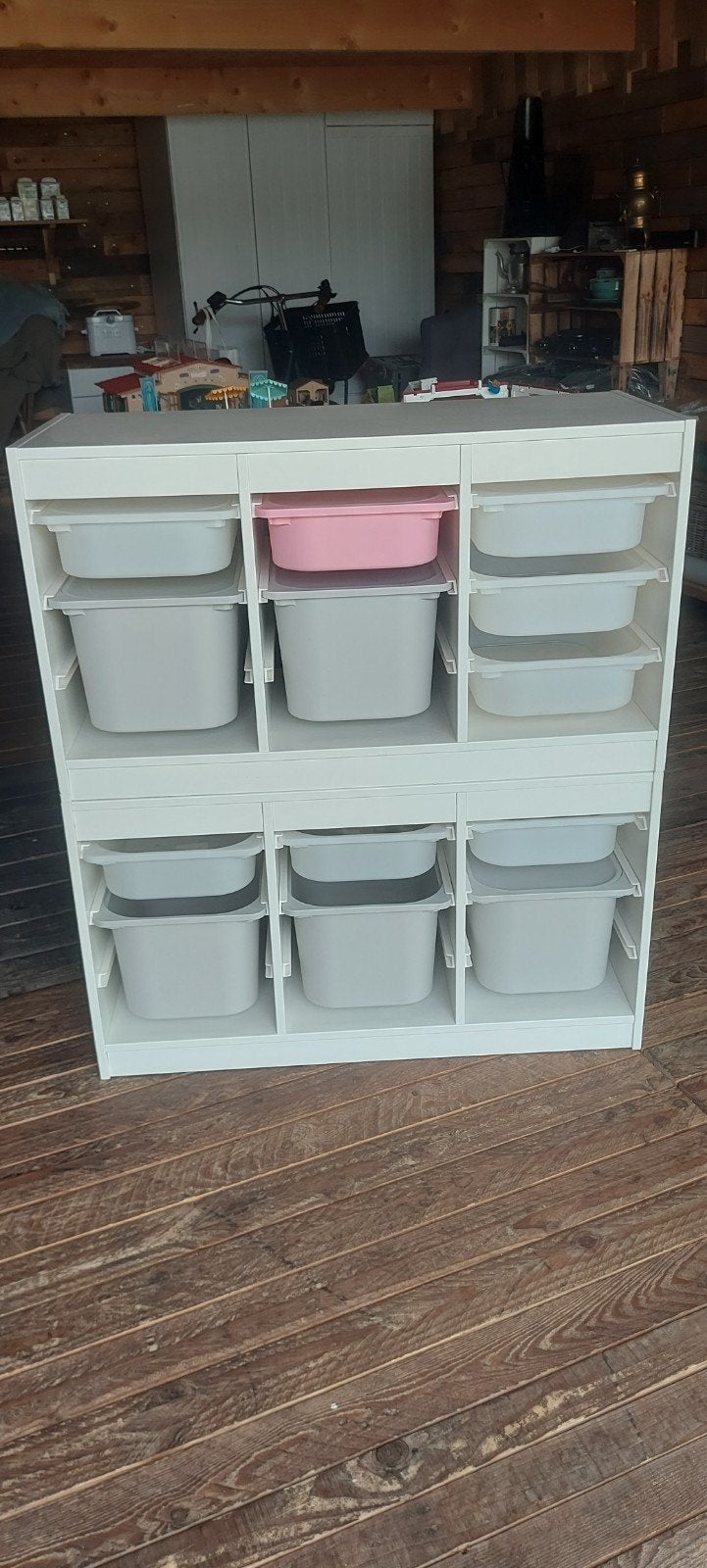 2x IKEA Trofast kast inclusief bakken, Gebruikt, Kast, Ophalen of Verzenden, 100 cm of meer