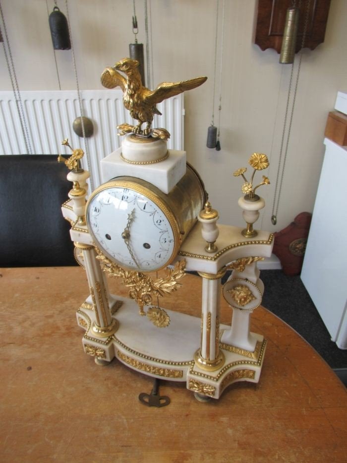 Oer 10912 laat 18e eeuwse Seize pendule "Bruel a Paris", Ophalen