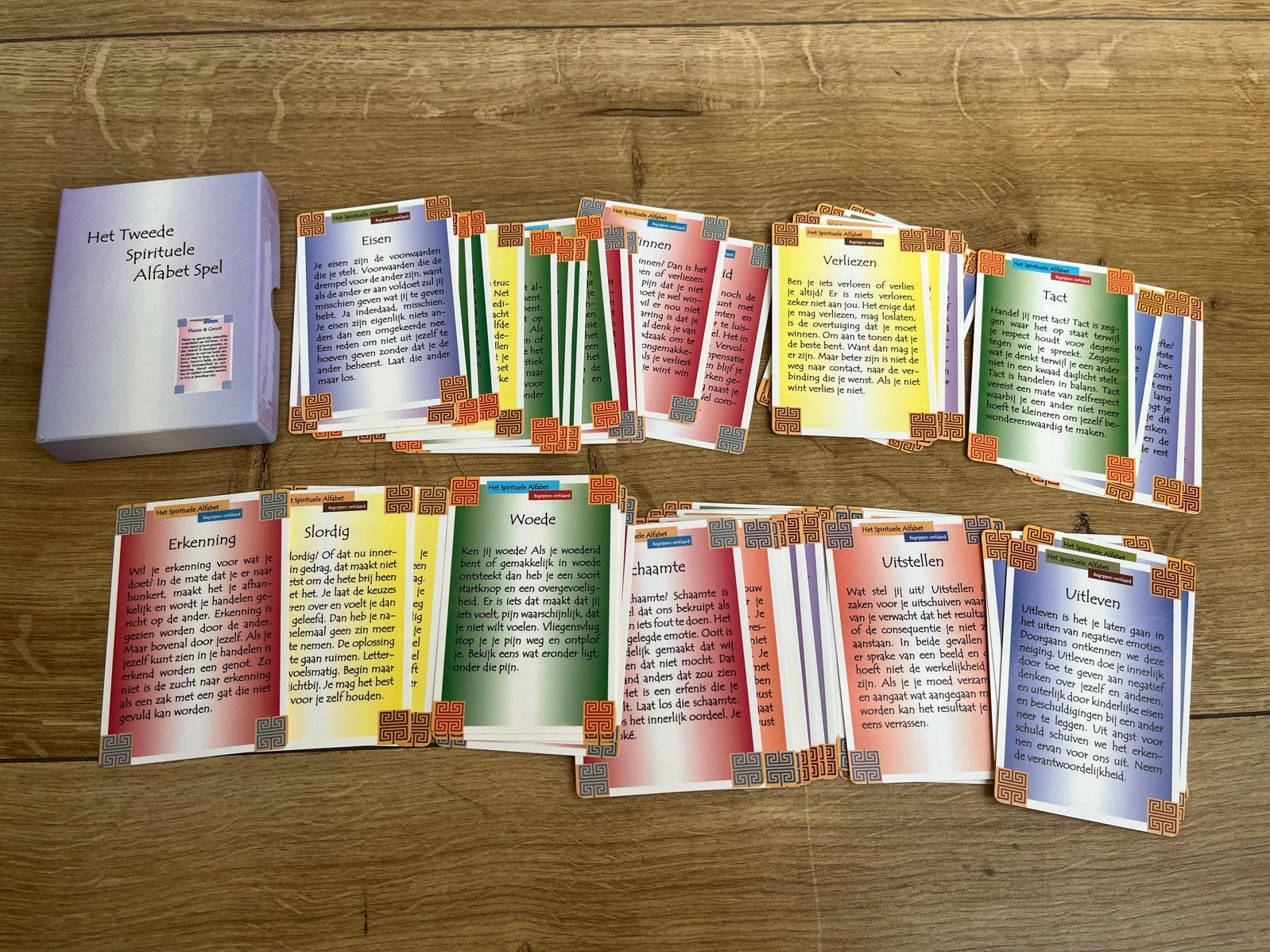 ==Bijna Nieuw== Het Tweede Spirituele Alfabet Spel kaarten, Martin van Blitterswijk, Overige typen, Ophalen of Verzenden, Zo goed als nieuw