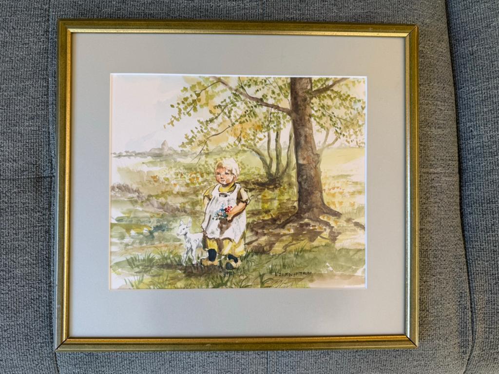 Te koop: Aquarel van N.Zoetelief Tromp, Antiek en Kunst, Ophalen