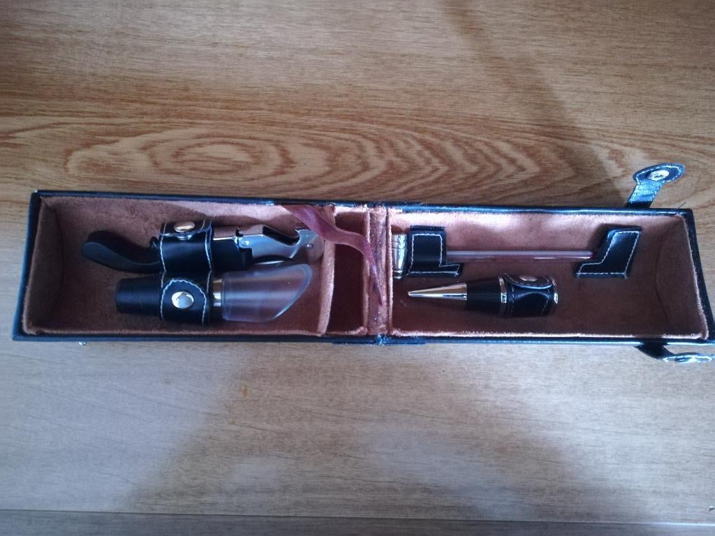 Wijnset Wijn kit Thermometer Kurkentrekker wijnstop schenker, Overige typen, Verzenden, Nieuw, Overige materialen