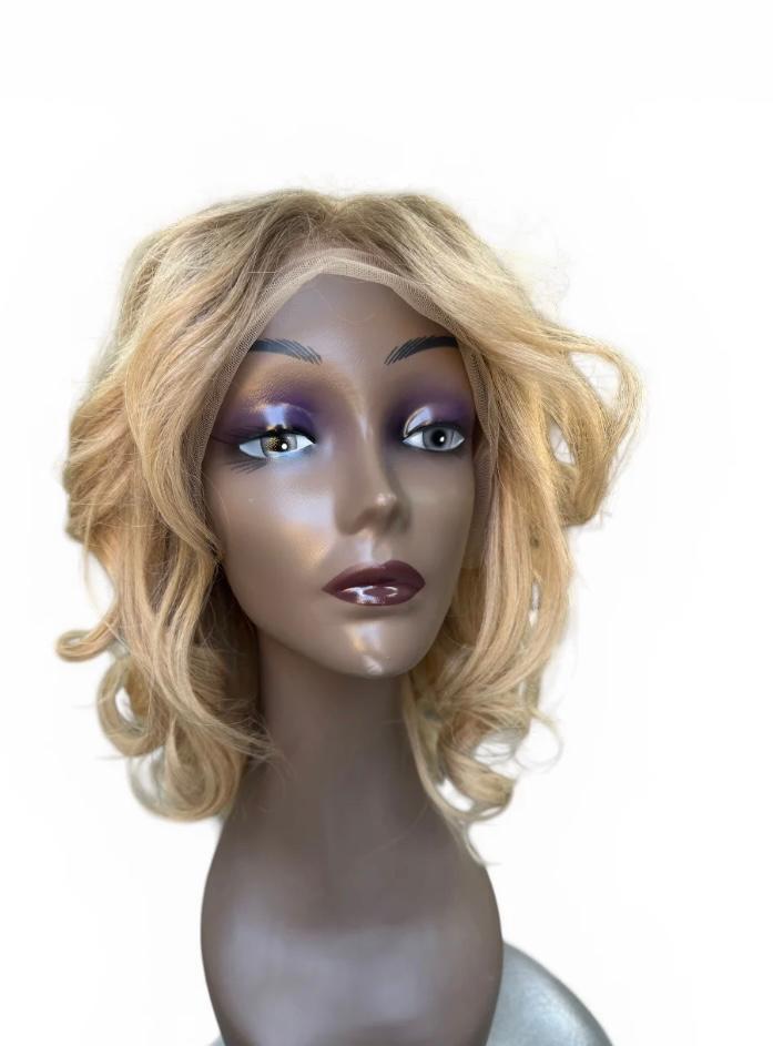 Echt Haar Pruik blond Wig human hair Lace bodywave nieuw new, Ophalen of Verzenden, Nieuw, Pruik of Haarverlenging