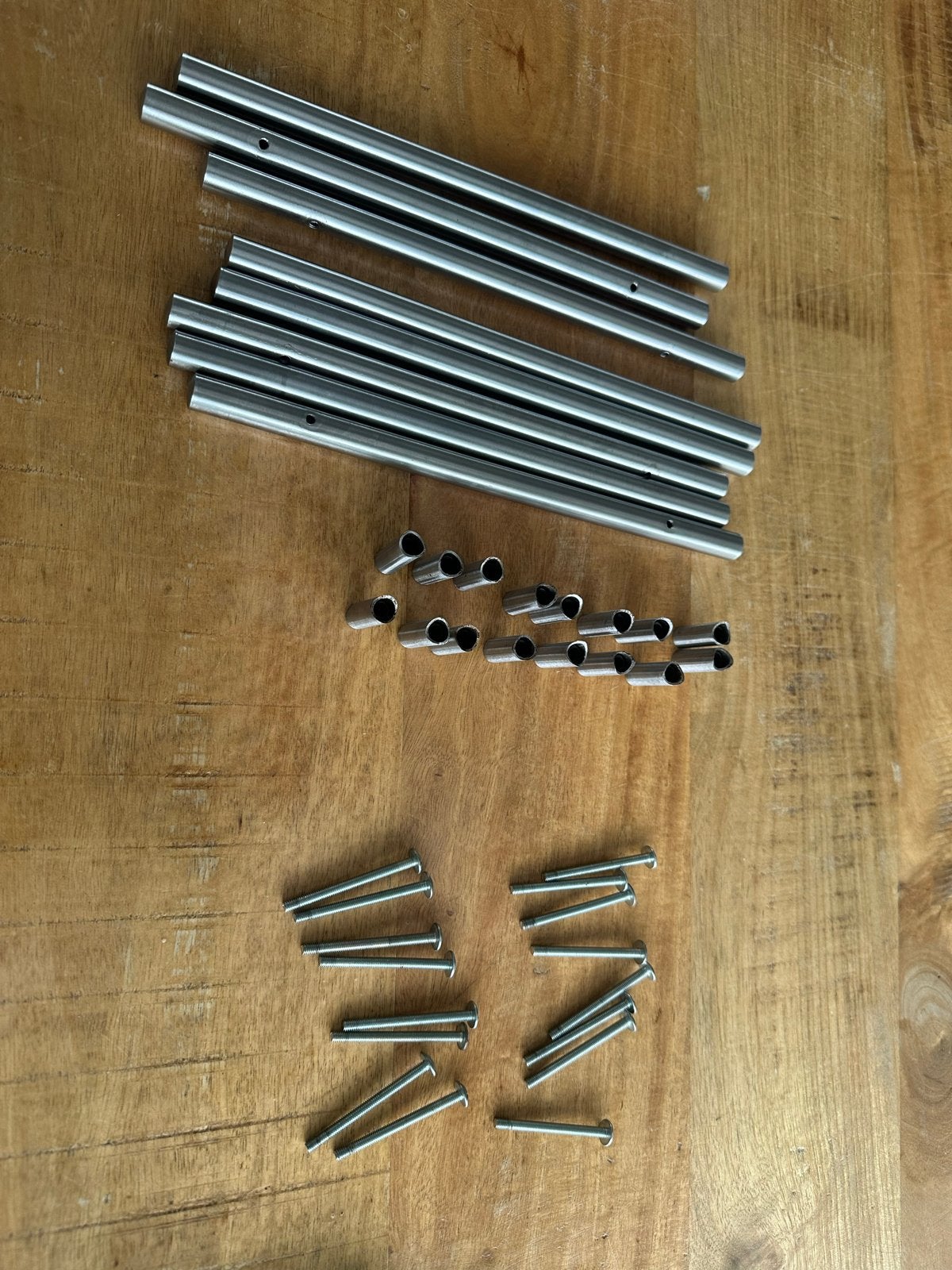 IKEA KALLRÖR Handgreep, roestvrij staal, 213 mm 8 stuks, Ophalen of Verzenden, Gebruikt