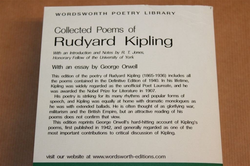 The Collected Poems of Rudyard Kipling — Wordsworth 2001, Ophalen of Verzenden, Zo goed als nieuw